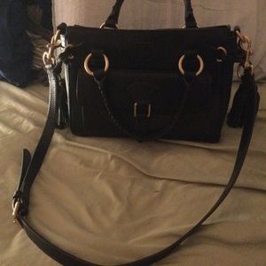 Dooney & Bourke black leather Florentine satchel